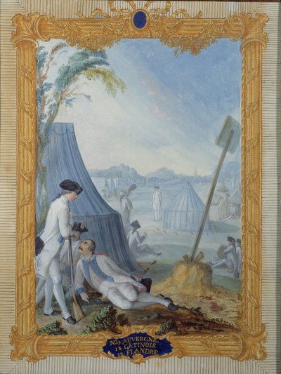 Uniforms of the French Infantry during the American War (Auvergne, Flanders and Gatinois) by Nicolas Hoffmann